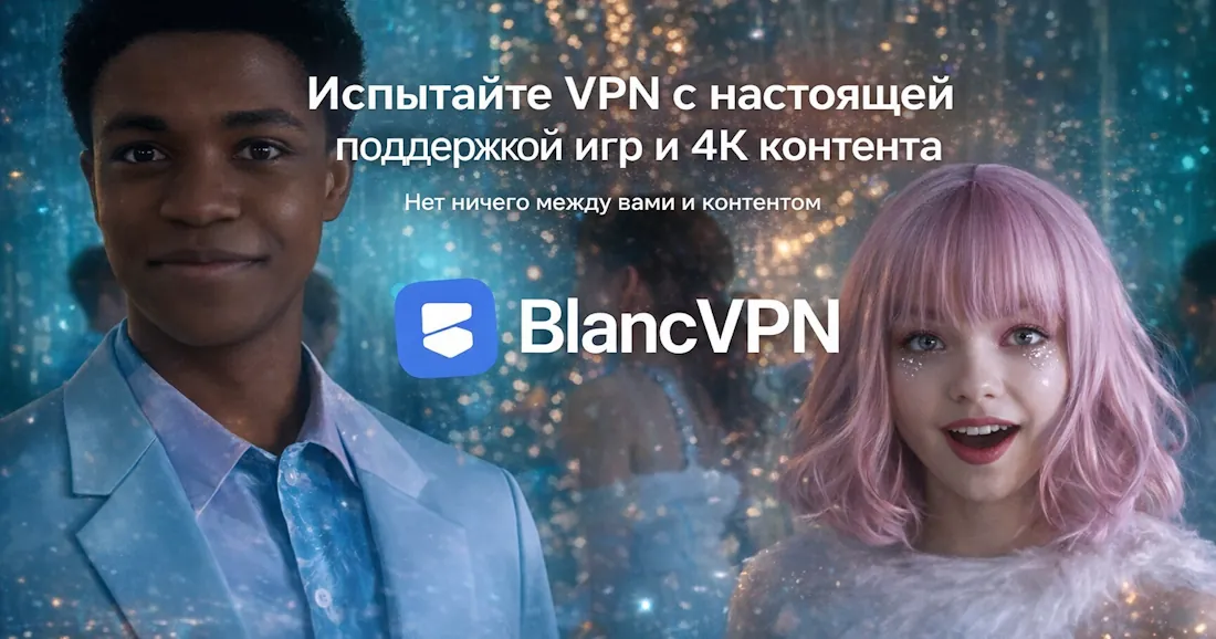 Надежный VPN с поддержкой игр и 4К контента BlancVPN с поддержкой игр и 4К контента