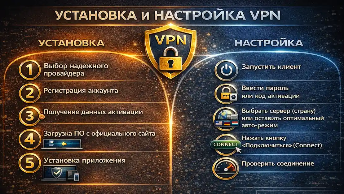 Инструкция по установке и настройке VPN своими силами