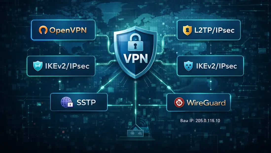 Cамые популярные виды VPN-протоколов Cамые популярные виды VPN-протоколов